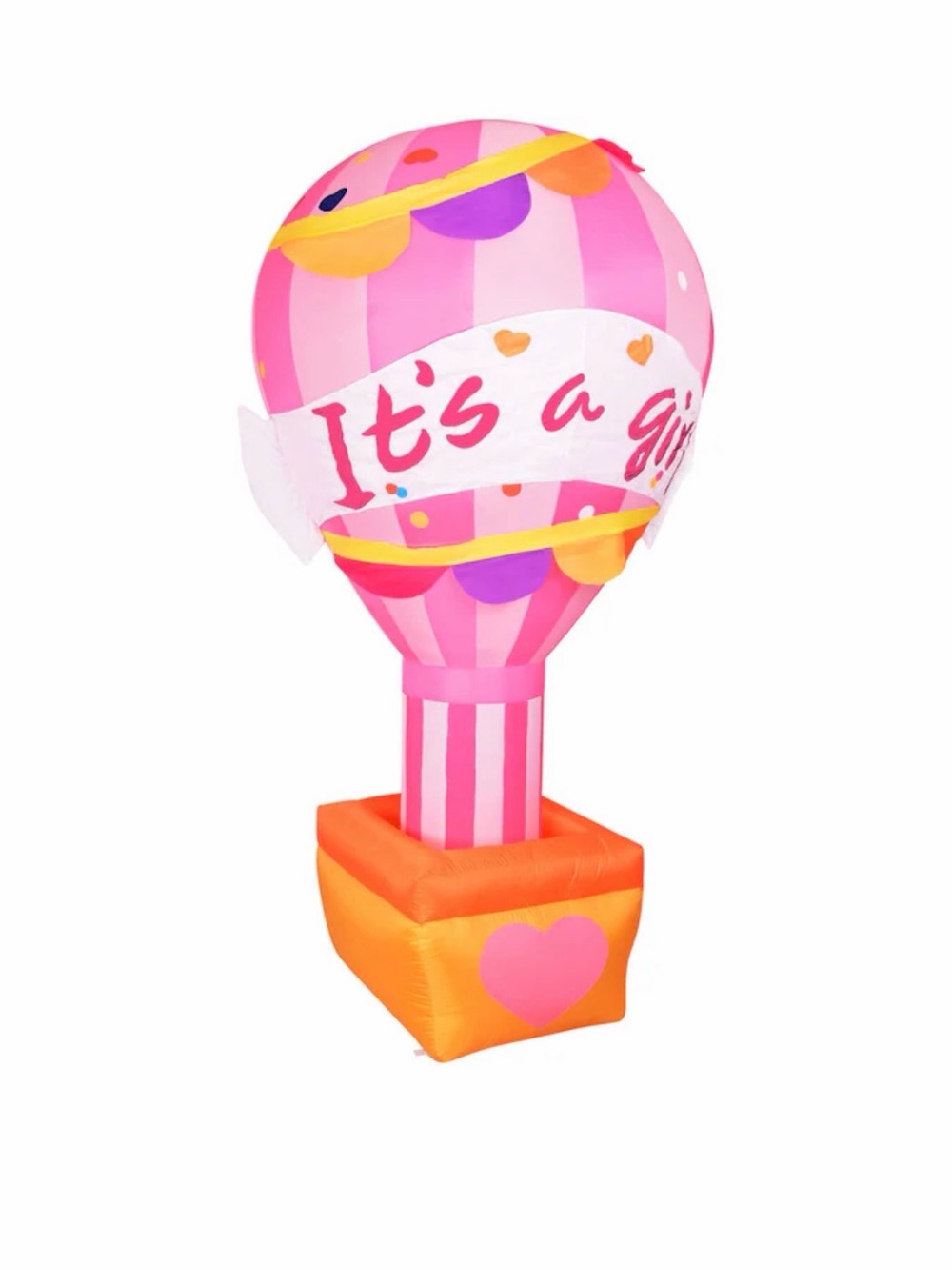 Pink "It's a Girl" Hot Air Balloon 10ft Inflatable